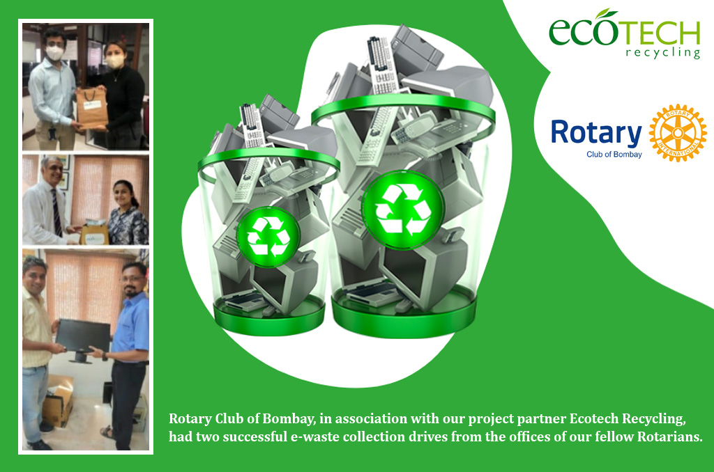 Read more about the article Rotary Club of Bombay Tackles E-Waste